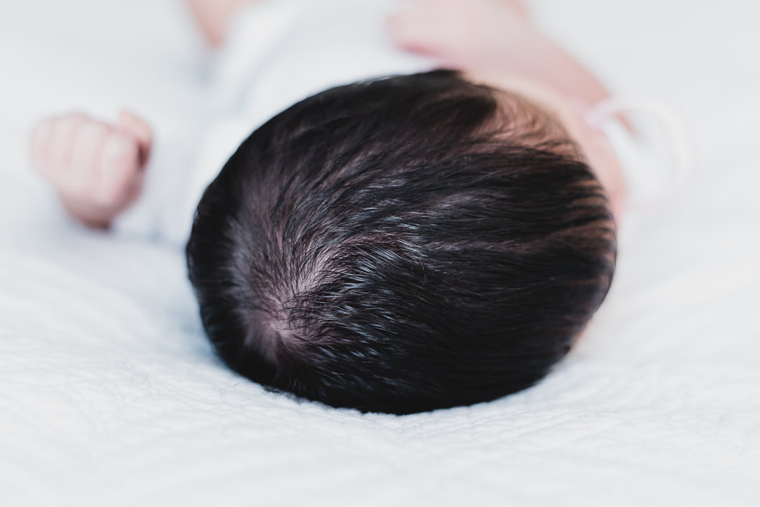 newborn baby girl-head full of hair-bradenton-florida