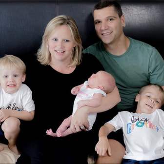 Family of four with newborn, in-home, Lakewood Ranch, FL